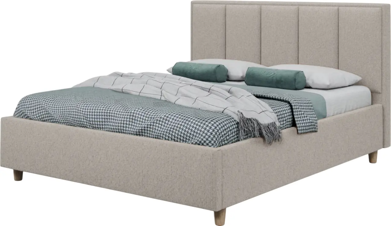 Кровать Charmbed Confort Stenli Modern 180x200 Glow 03 (Fossil/Walnut) - 2