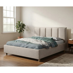 Кровать Charmbed Confort Stenli Modern 180x200 Glow 03 (Fossil/Walnut)