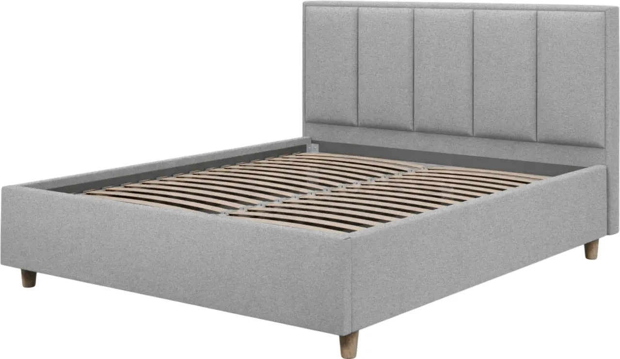 Кровать Charmbed Confort Stenli Modern 180x200 Glow 15 (Light Grey/Walnut) - 3