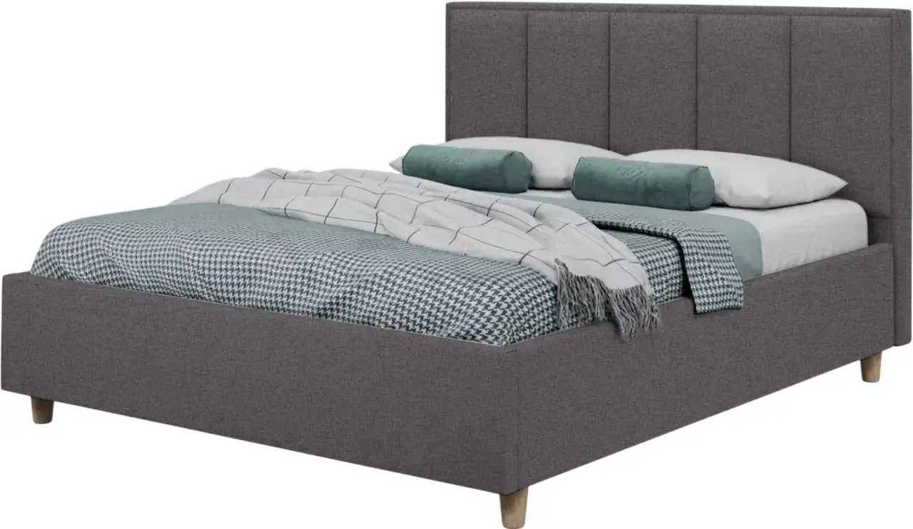 Кровать Charmbed Confort Stenli Modern 180x200 Glow 19 (Anthracite/Walnut)