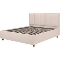 Кровать Charmbed Confort Stenli Modern 180x200 Velluto 02 (Beige/Walnut) Thumb