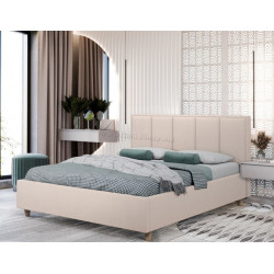 Кровать Charmbed Confort Stenli Modern 180x200 Velluto 02 (Beige/Walnut)