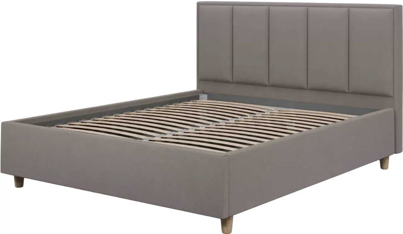 Кровать Charmbed Confort Stenli Modern 180x200 Velluto 15 (Silver/Walnut) - 3