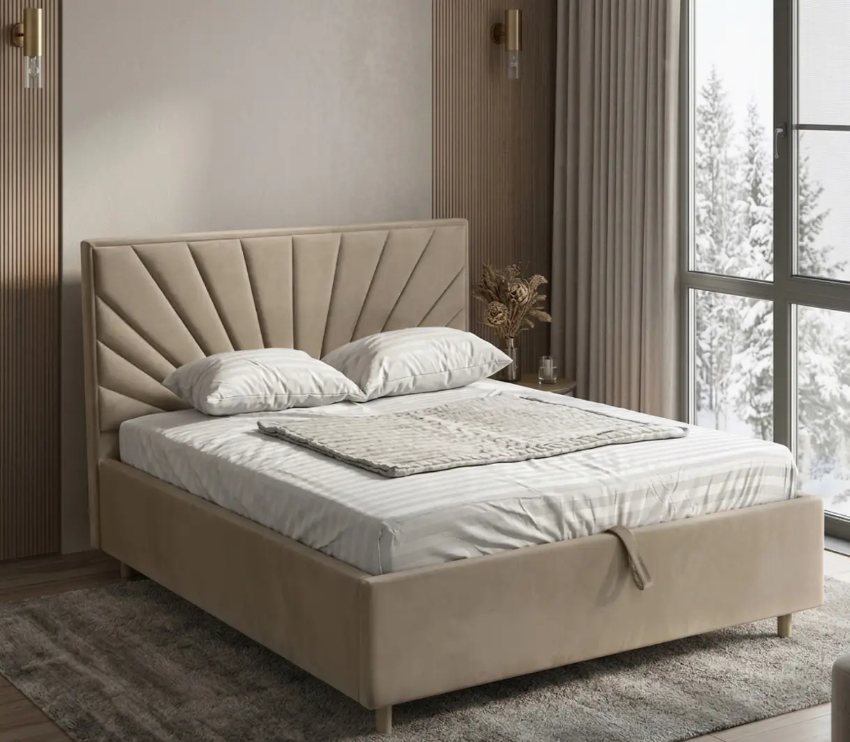 Кровать Charmbed Confort Sunny Eco 120x200 London 04 (Light Brown)
