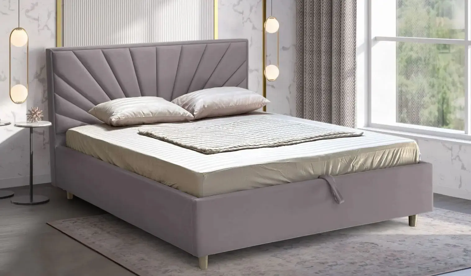 Кровать Charmbed Confort Sunny Eco 160x200 London 15 (Grey)