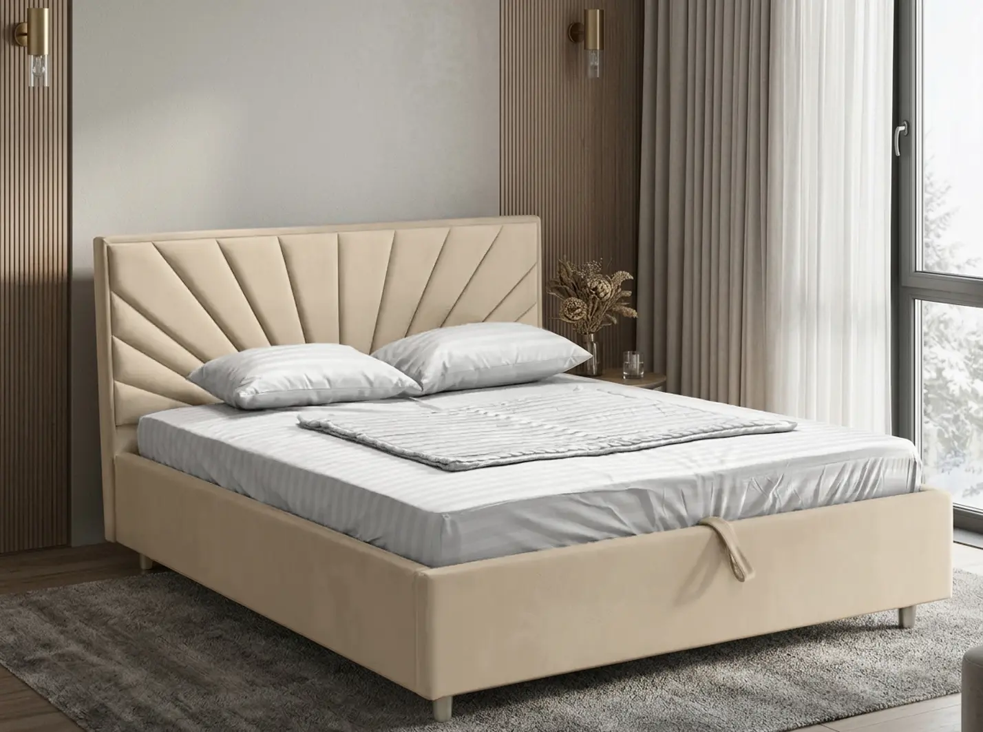 Кровать Charmbed Confort Sunny Eco 180x200 London 03 (Beige)