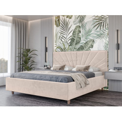 Pat Charmbed Confort Sunny Modern 140x200 Velluto 02 (Beige/Walnut)