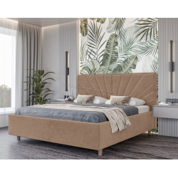 Кровать Charmbed Confort Sunny Modern 140x200 Velluto 03 (Mika/Walnut)