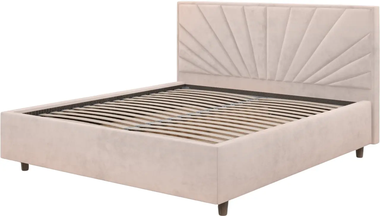 Pat Charmbed Confort Sunny Modern 180x200 Velluto 02 (Beige/Walnut)