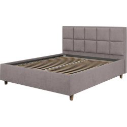 Pat Charmbed Confort Tatiana Modern 140x200 Velluto 15 (Silver/Walnut) Thumb