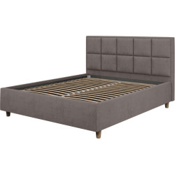 Pat Charmbed Confort Tatiana Modern 160x200 Velluto 16 (Grey/Walnut) Thumb