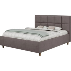 Кровать Charmbed Confort Tatiana Modern 180x200 Velluto 16 (Grey/Walnut) Thumb