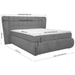 Pat Charmbed Diana 160x200 King 03 (Beige) Thumb