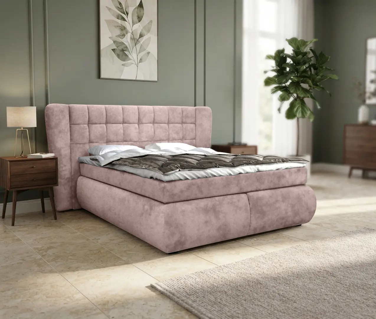 Pat Charmbed Diana 160x200 King 03 (Beige)