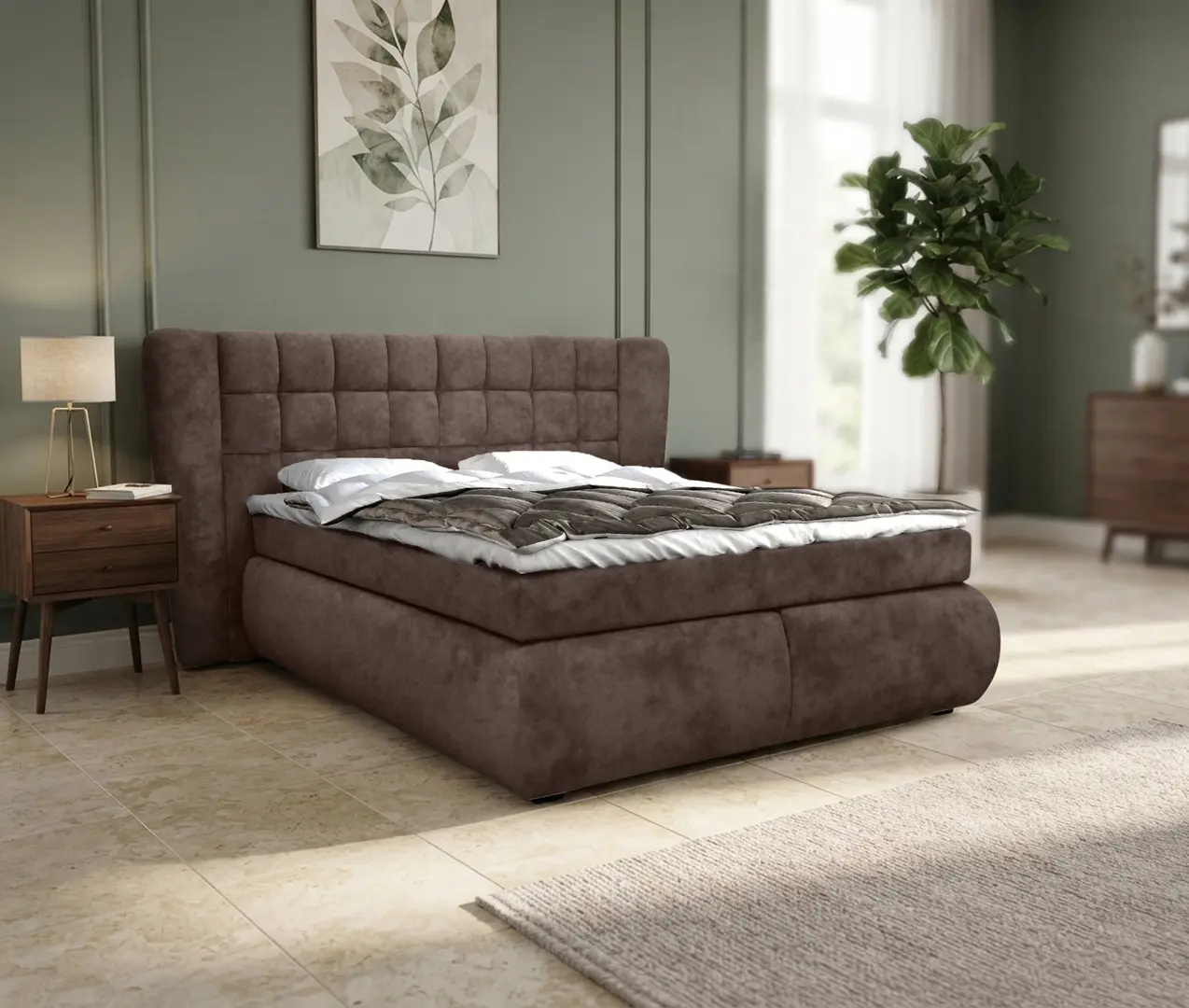 Кровать Charmbed Diana 160x200 King 05 (Brown)