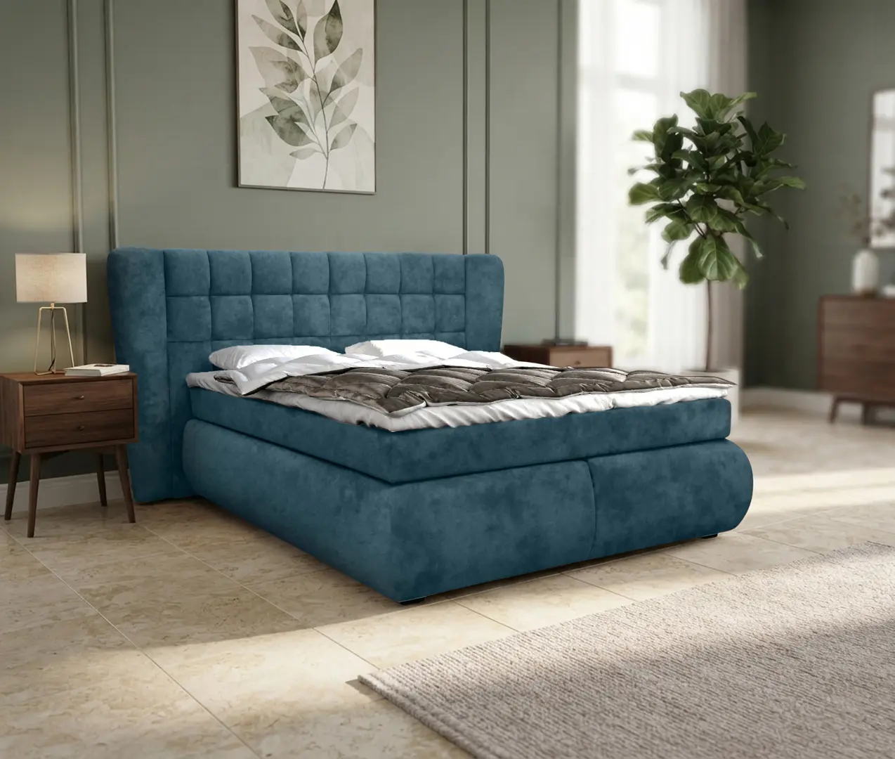 Pat Charmbed Diana 160x200 King 09 (Blue)