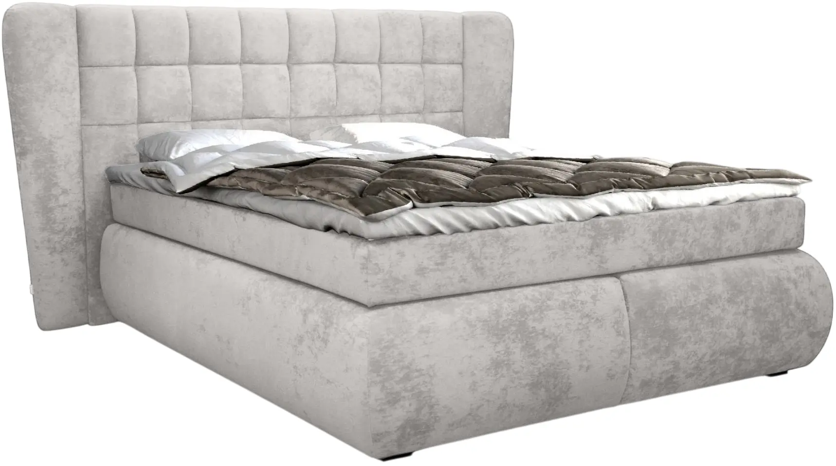 Pat Charmbed Diana 160x200 Mono 03 (Light Grey) - 2