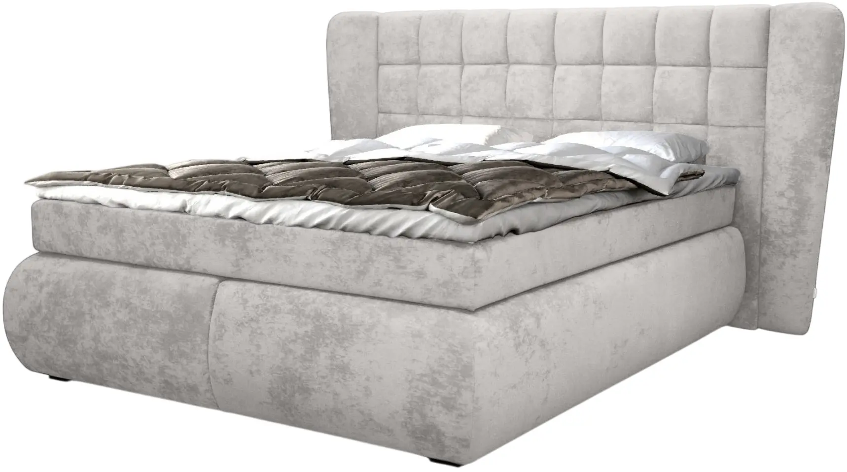 Pat Charmbed Diana 160x200 Mono 03 (Light Grey) - 3