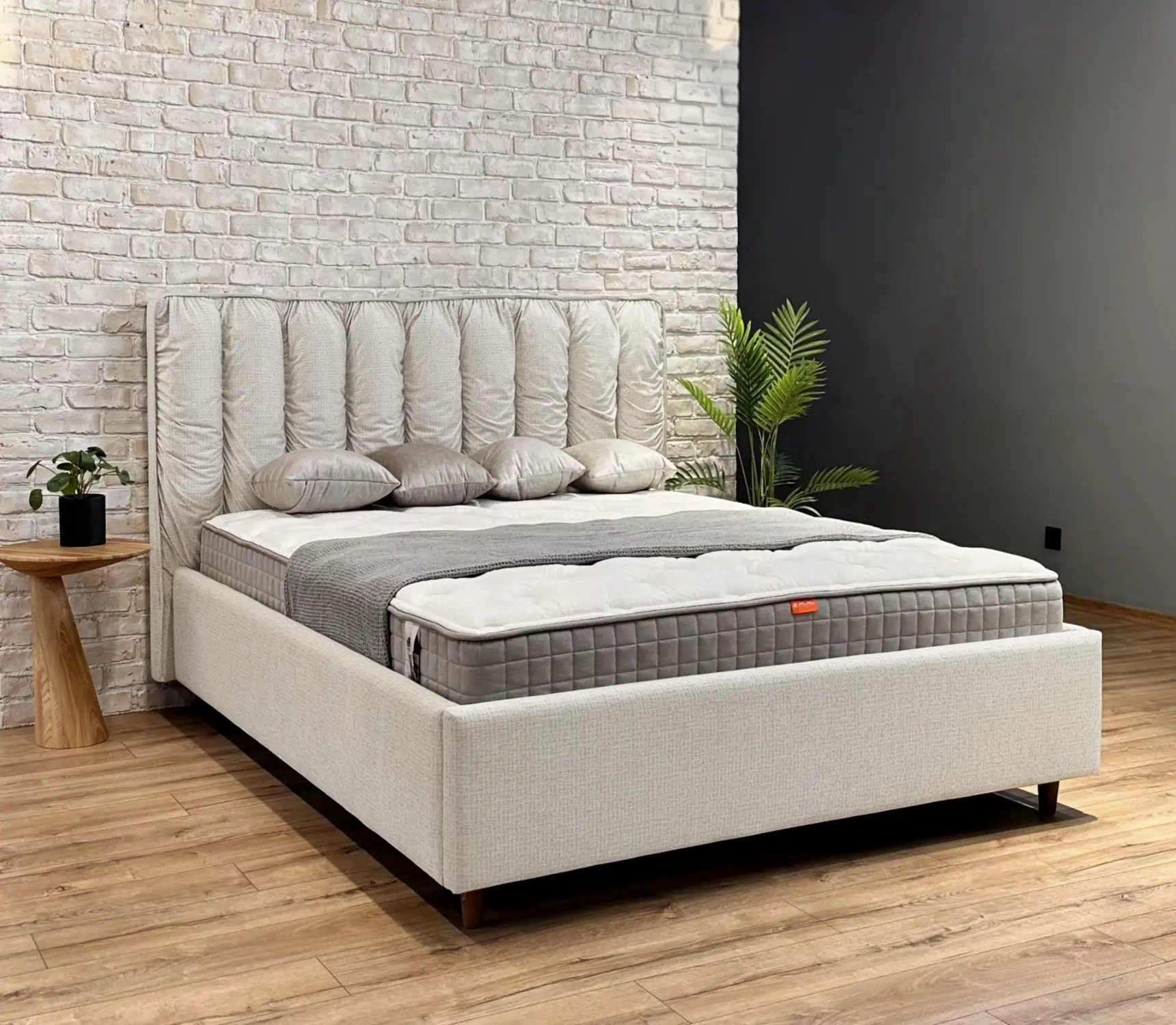 Кровать Charmbed Eva Prestige 140x200 Glow 03 (Fossil) - 6