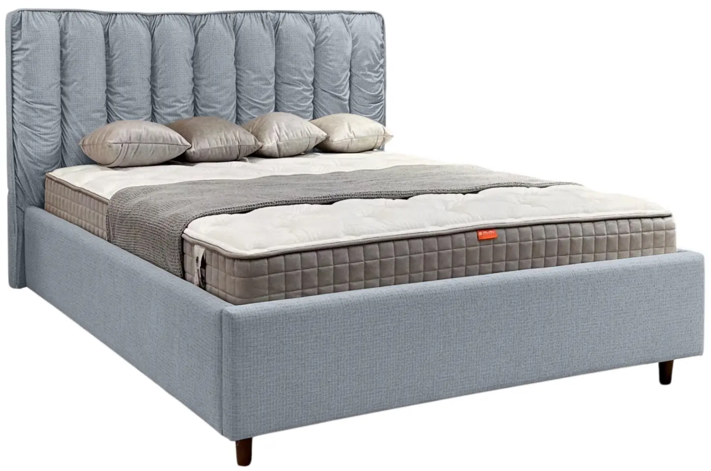 Кровать Charmbed Eva Prestige 140x200 Glow 15 (Light Grey) - 3