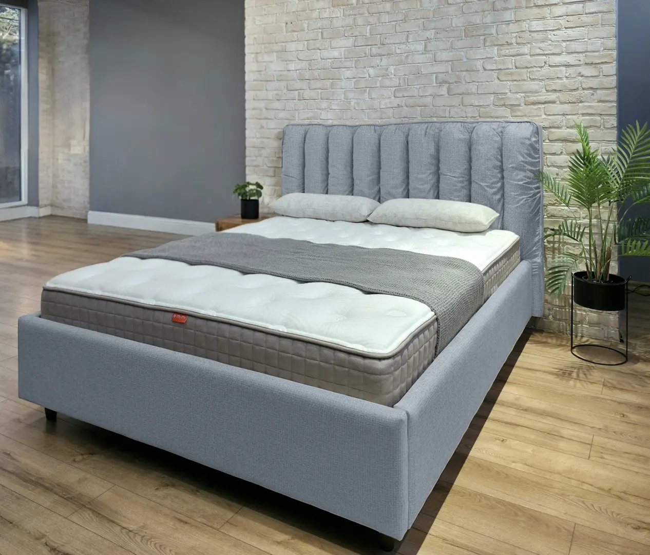 Кровать Charmbed Eva Prestige 140x200 Glow 15 (Light Grey)
