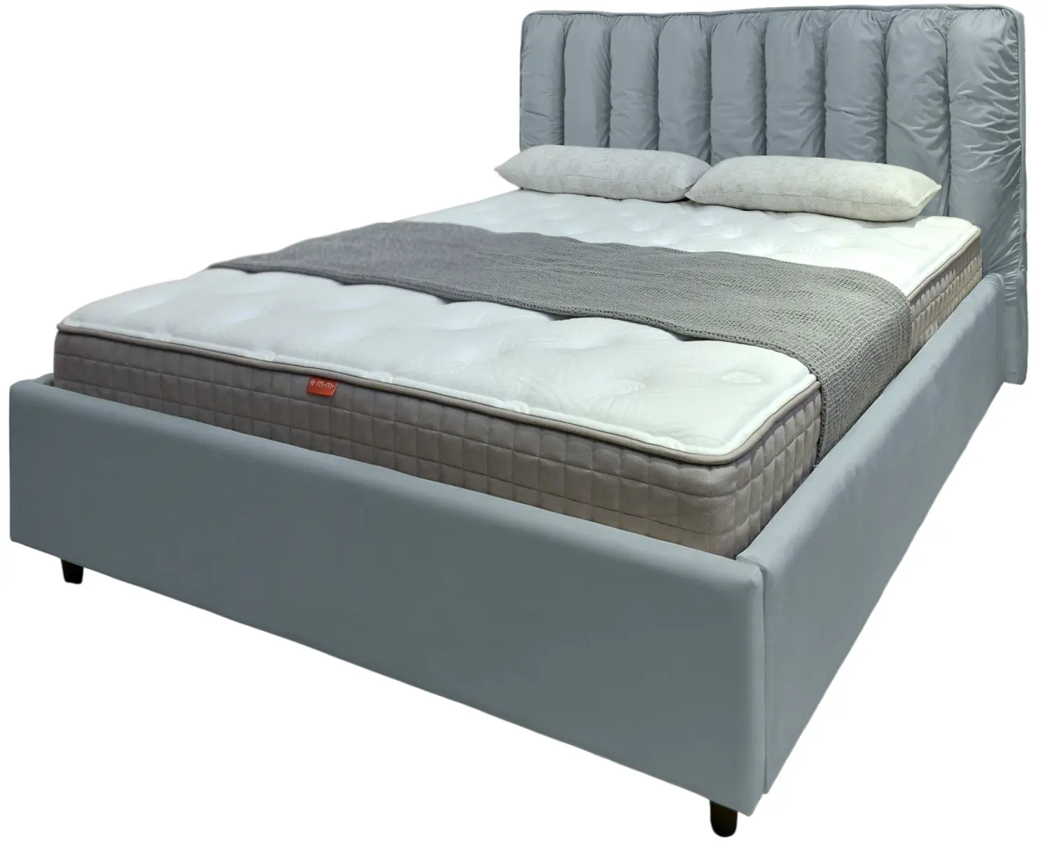Кровать Charmbed Eva Prestige 140x200 Velluto 15 (Silver) - 3