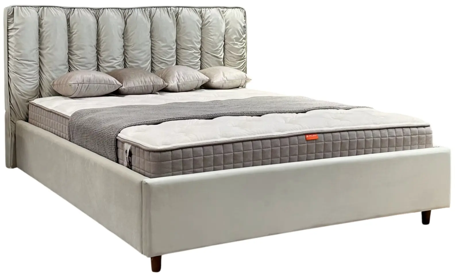 Кровать Charmbed Eva Prestige 160x200 Velluto 02 (Beige) - 2