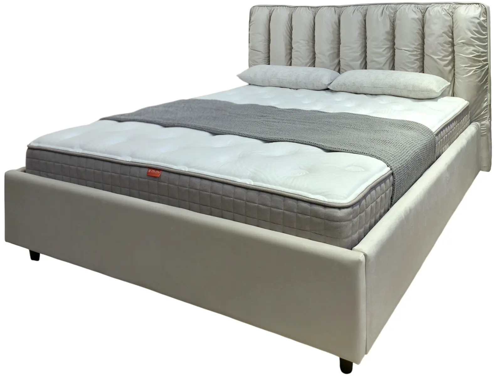 Кровать Charmbed Eva Prestige 160x200 Velluto 02 (Beige) - 3