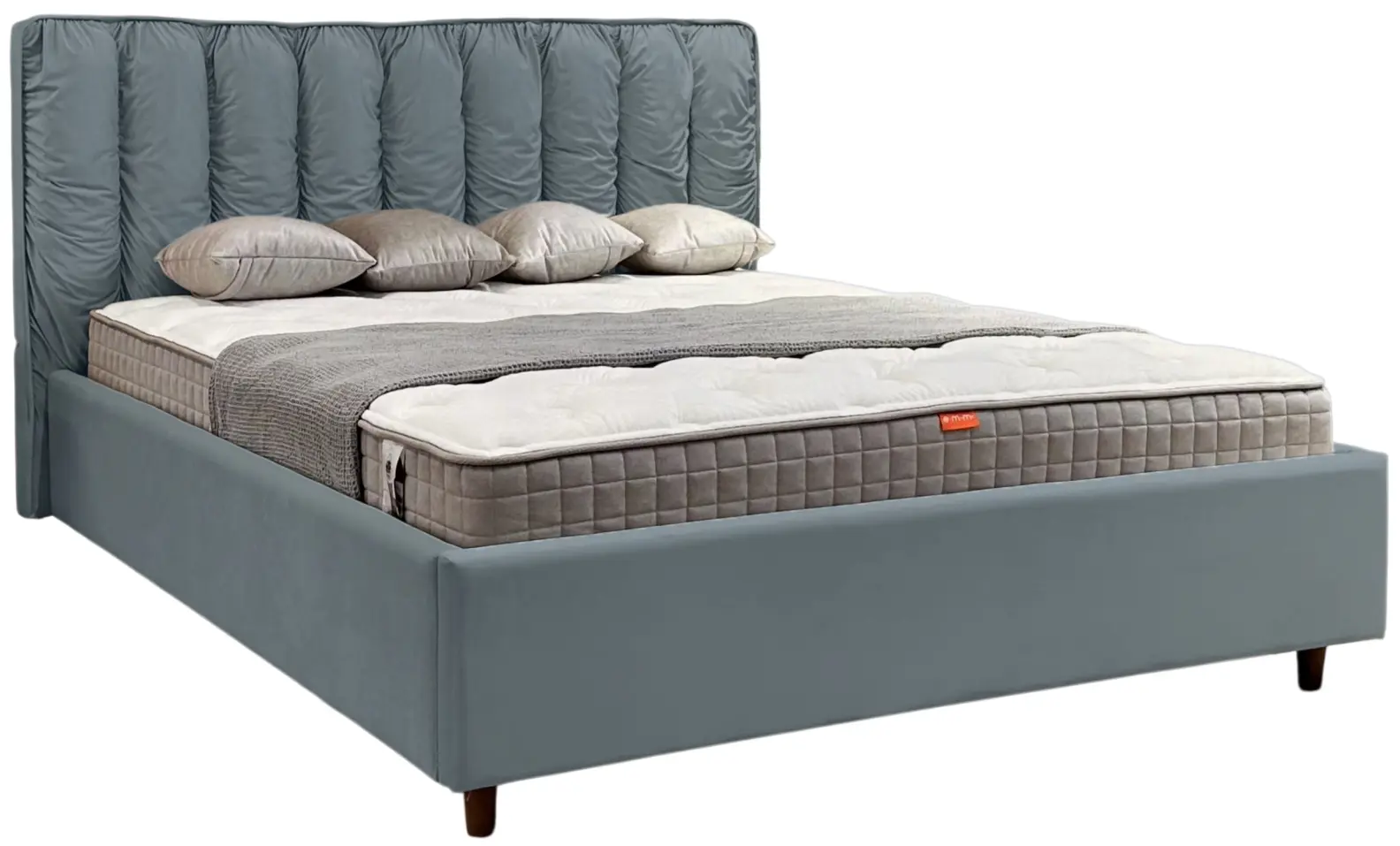 Кровать Charmbed Eva Prestige 160x200 Velluto 16 (Grey) - 2