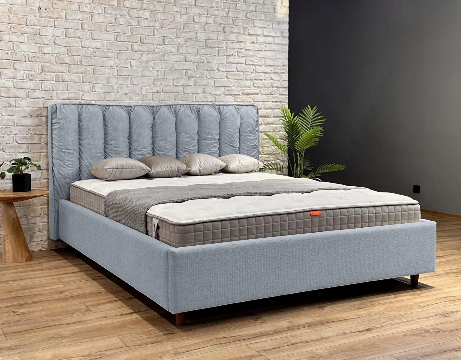 Кровать Charmbed Eva Prestige 180x200 Glow 15 (Light Grey) - 6
