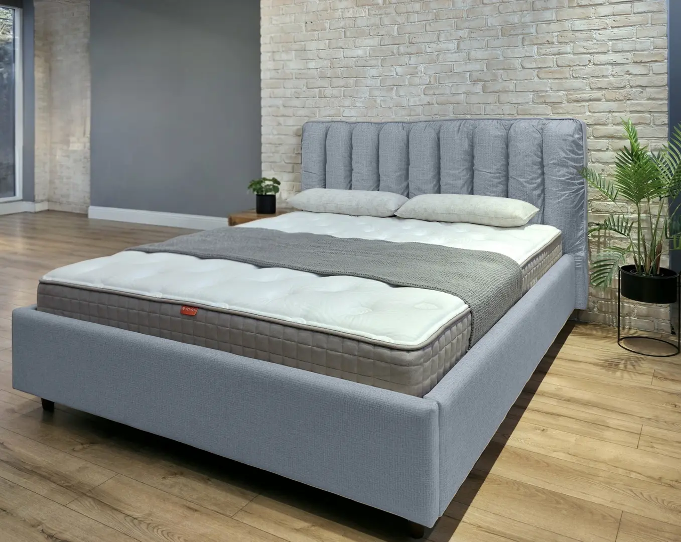 Кровать Charmbed Eva Prestige 180x200 Glow 15 (Light Grey)