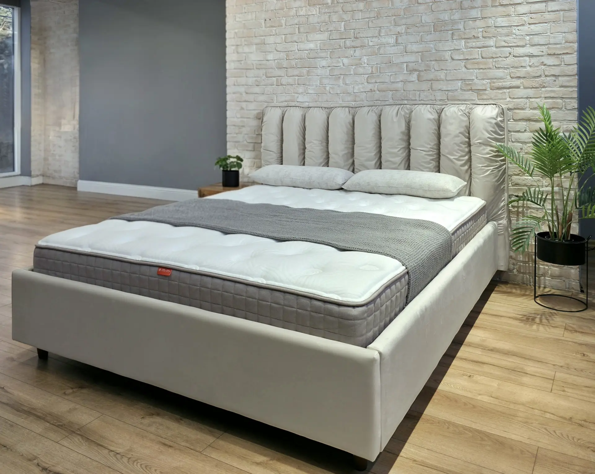 Кровать Charmbed Eva Prestige 180x200 Velluto 02 (Beige) - 6