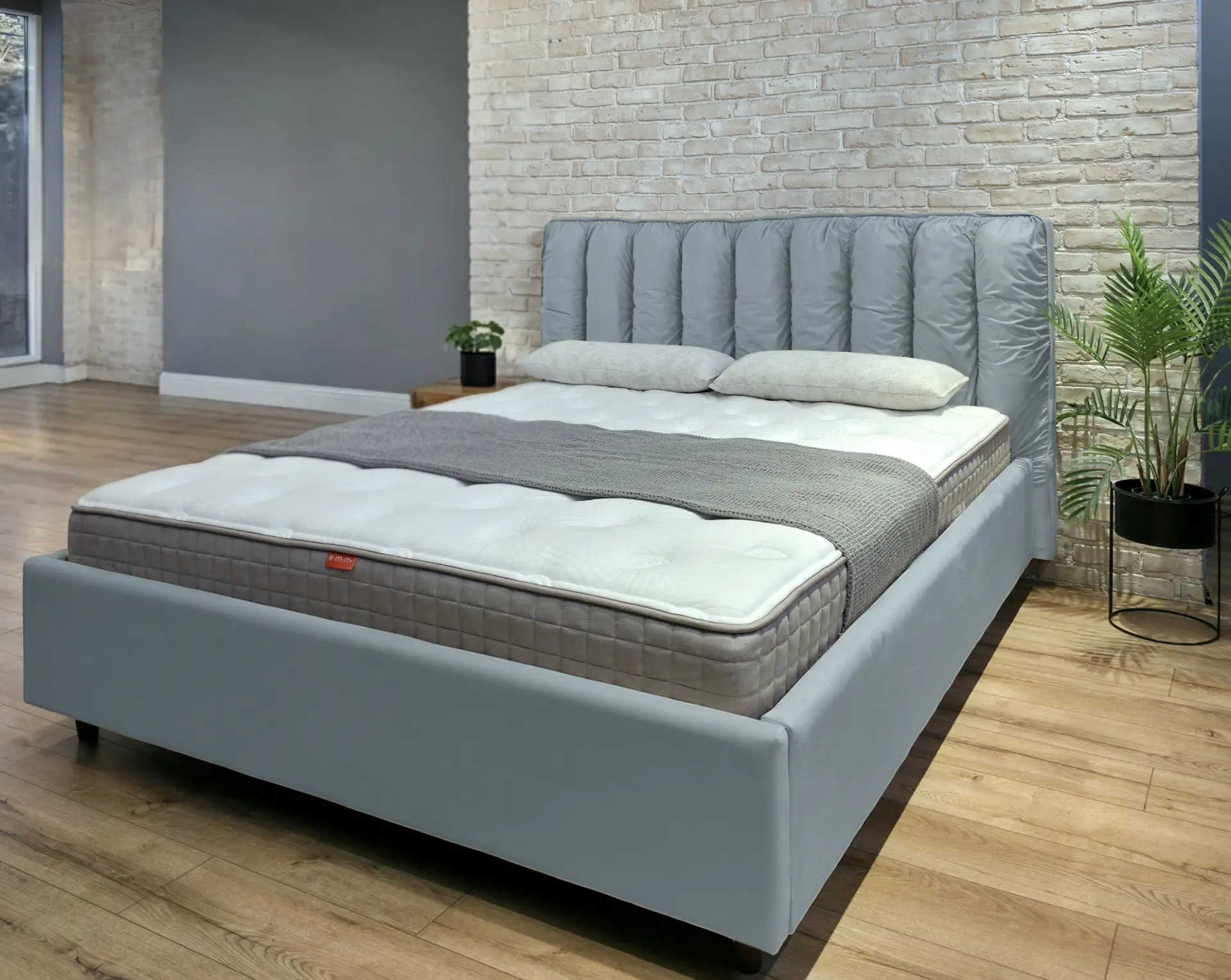Кровать Charmbed Eva Prestige 180x200 Velluto 15 (Silver) - 6