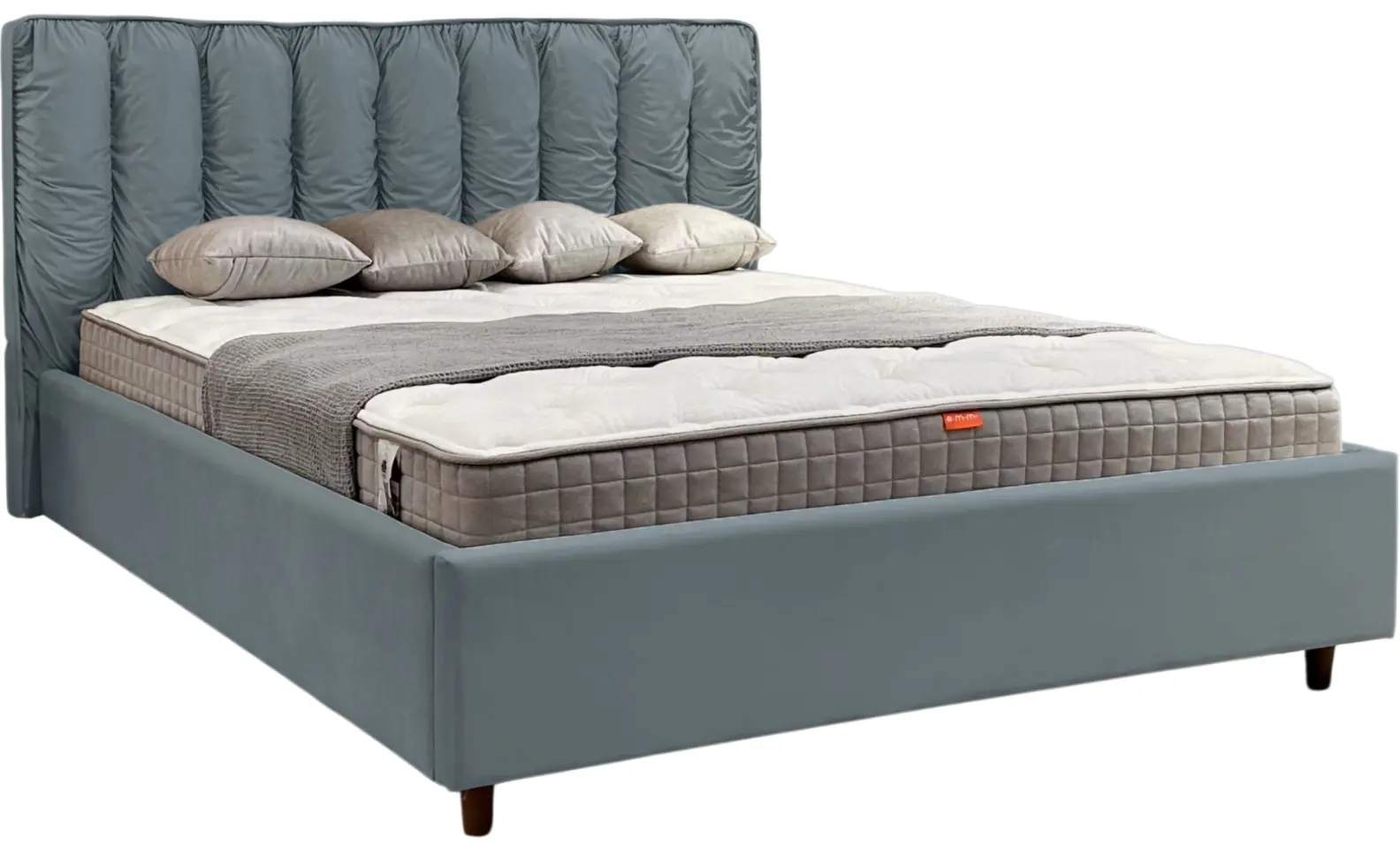 Кровать Charmbed Eva Prestige 180x200 Velluto 16 (Grey) - 2