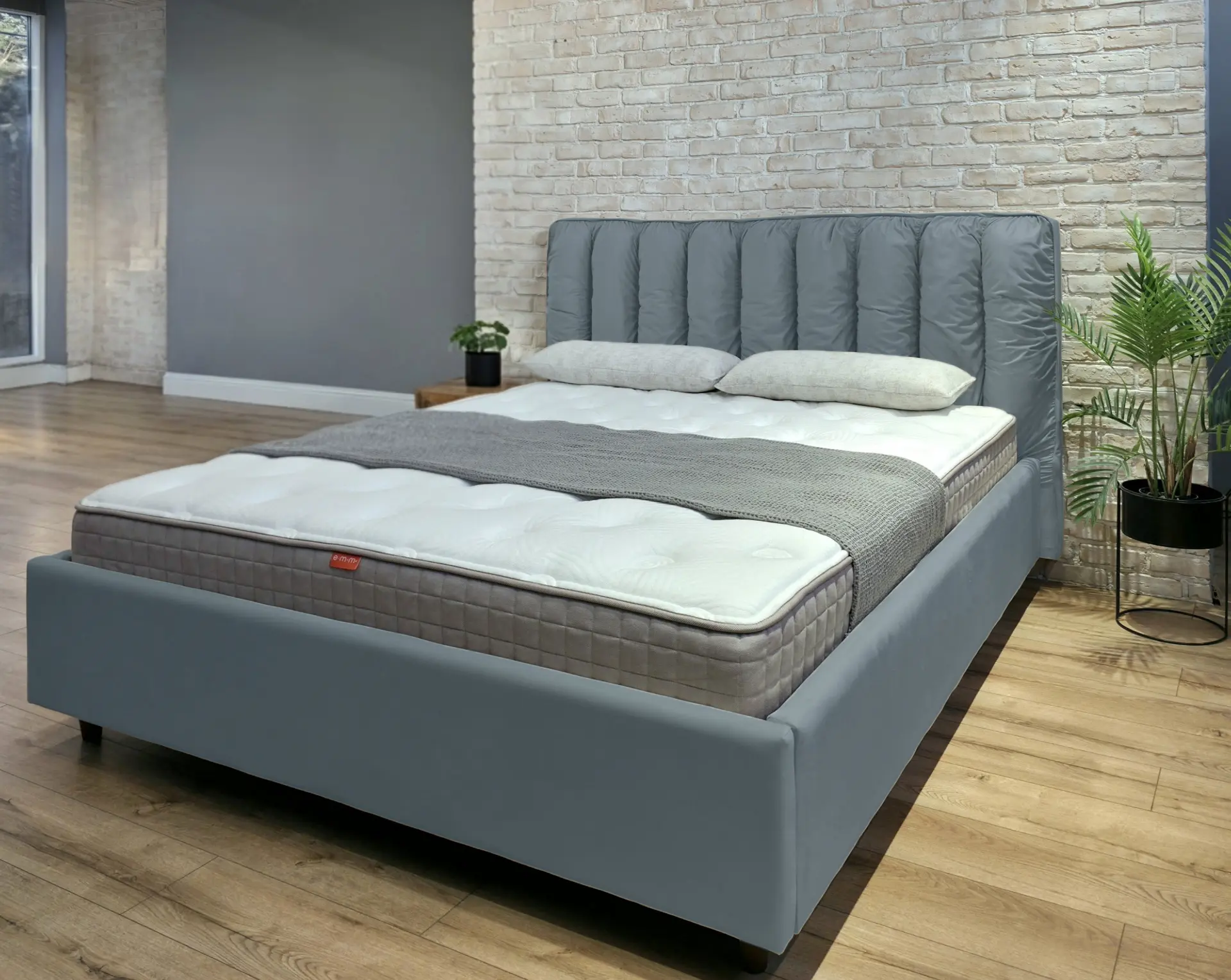 Кровать Charmbed Eva Prestige 180x200 Velluto 16 (Grey) - 6