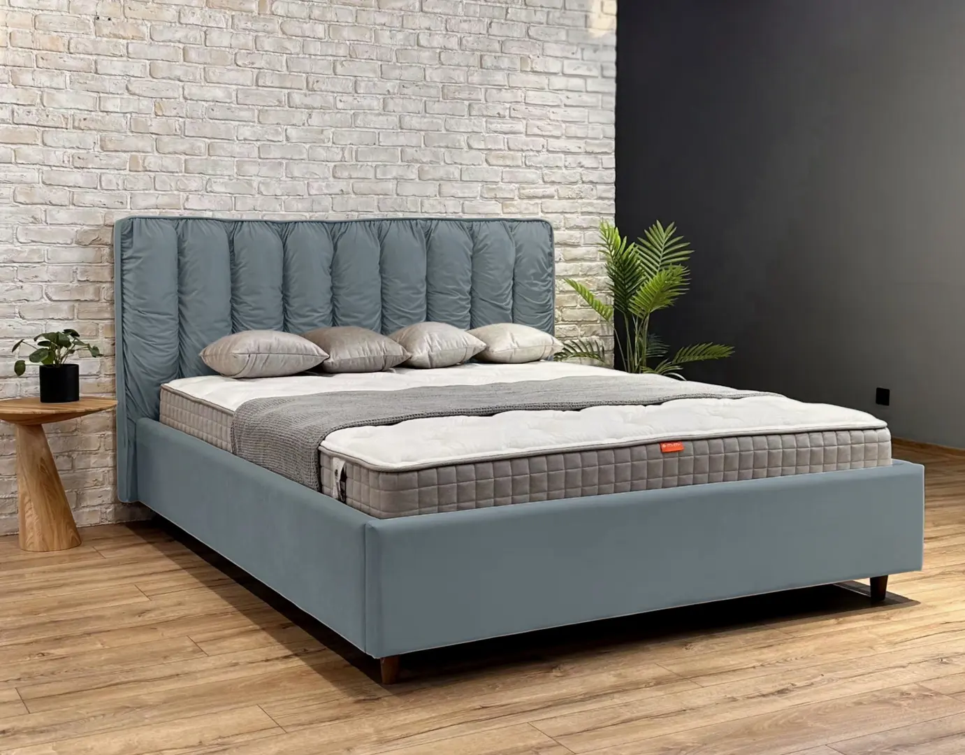 Кровать Charmbed Eva Prestige 180x200 Velluto 16 (Grey)