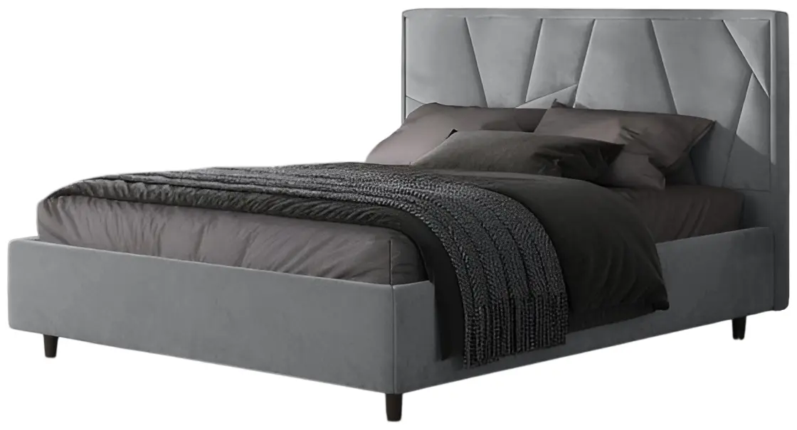 Кровать Charmbed Lux Agata 160x200 Laguna 42 (Light Gray) - 2