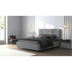 Кровать Charmbed Lux Agata 160x200 Laguna 42 (Light Gray)