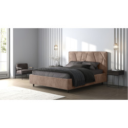 Кровать Charmbed Lux Agata 160x200 Mono 06 (Dark Beige)