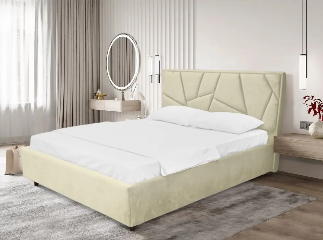 Кровать Charmbed Lux Agata 180x200 Laguna 03 (Ivory)