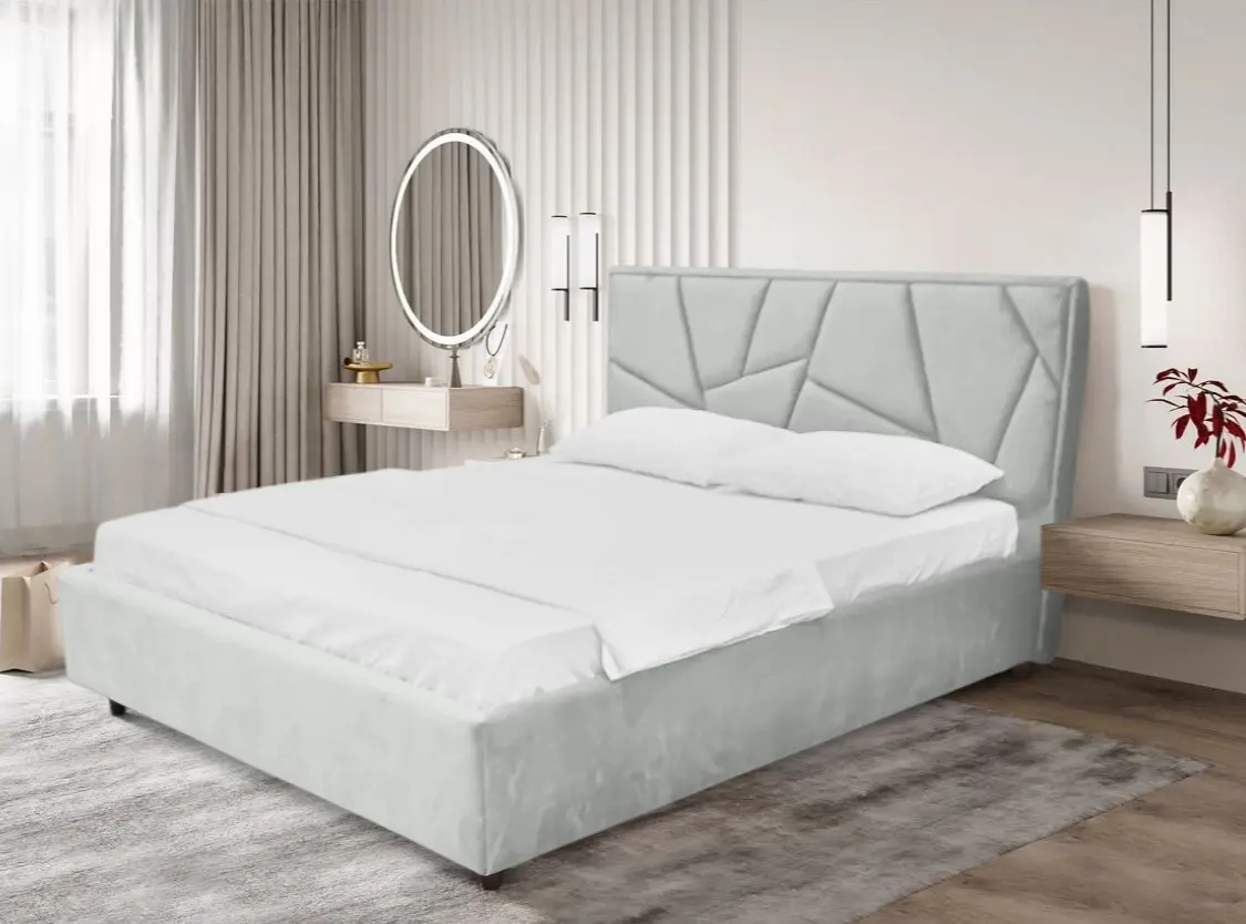 Кровать Charmbed Lux Agata 180x200 Laguna 41 (Silver)