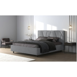Кровать Charmbed Lux Agata 180x200 Laguna 42 (Light Gray)