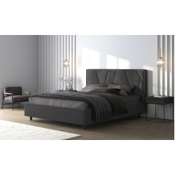 Кровать Charmbed Lux Agata 180x200 Laguna 43 (Gray)