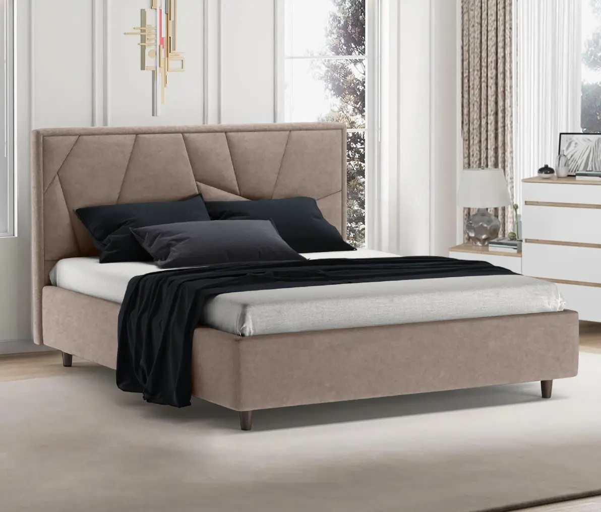 Pat Charmbed Lux Agata 180x200 Mono 04 (Light Brown)