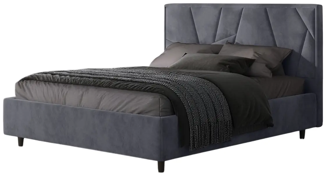 Кровать Charmbed Lux Agata 180x200 Mono 09 (Grey-Blue) - 2