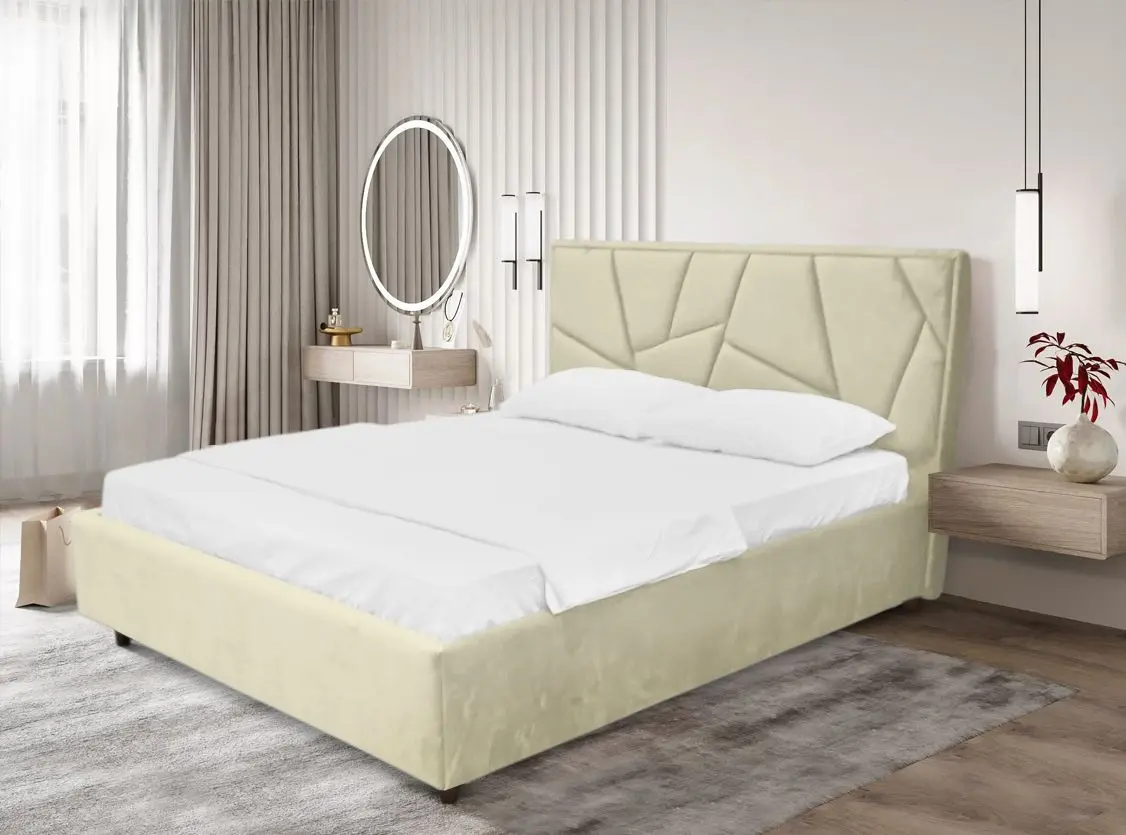 Кровать Charmbed Lux Agata Laguna 03 160x200 (Ivory)