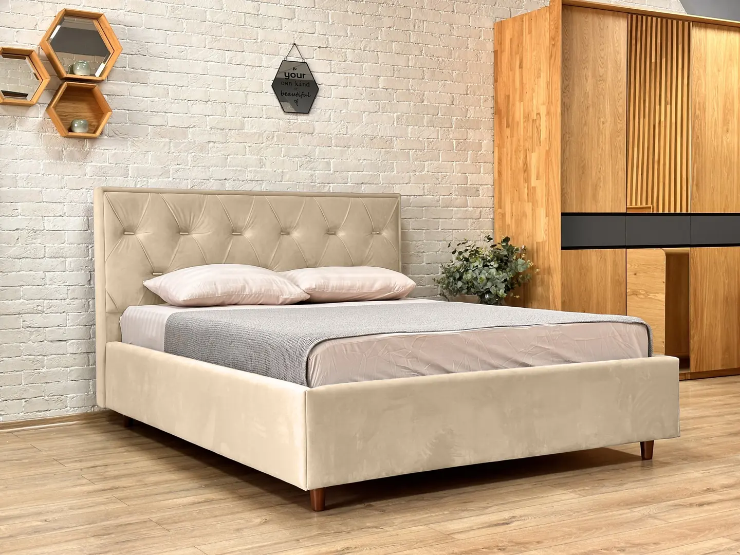 Pat Charmbed Lux Bela 160x200 Laguna 03 (Cream)
