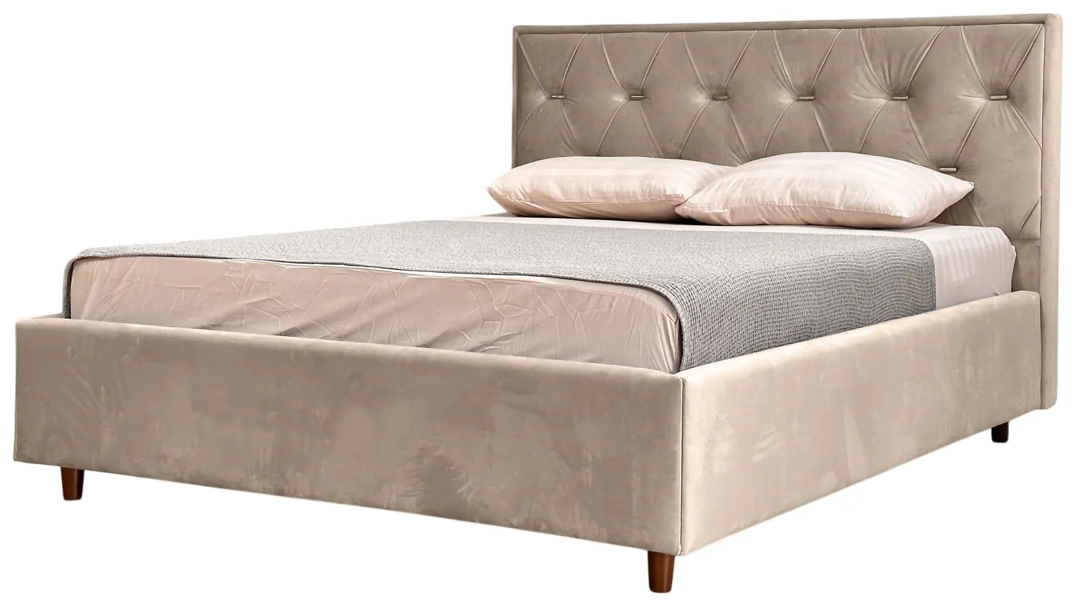 Кровать Charmbed Lux Bela 160x200 Laguna 07 (Beige) - 4