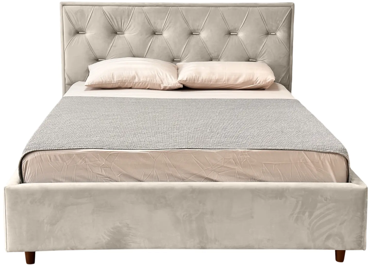 Кровать Charmbed Lux Bela 160x200 Laguna 08 (Gray-Beige) - 3