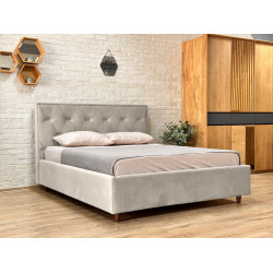 Кровать Charmbed Lux Bela 160x200 Laguna 08 (Gray-Beige)